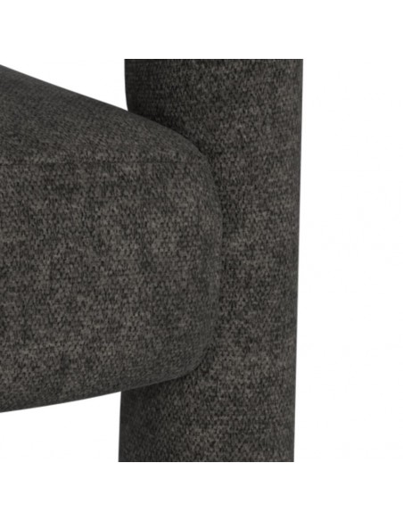 spisebordsstol armlæn stof tekstil grå mørkegrå spisebord stol moderne design nordisk dansk