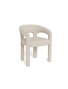 COLE Spisebordsstol med armlæn i polyester H76 cm - Beige