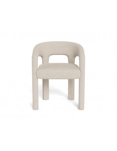 spisebordsstol armlæn stof tekstil beige spisebord stol moderne design nordisk dansk 2