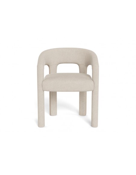 spisebordsstol armlæn stof tekstil beige spisebord stol moderne design nordisk dansk