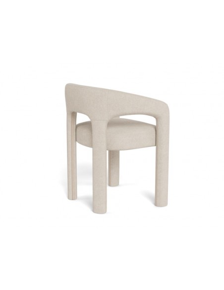 spisebordsstol armlæn stof tekstil beige spisebord stol moderne design nordisk dansk