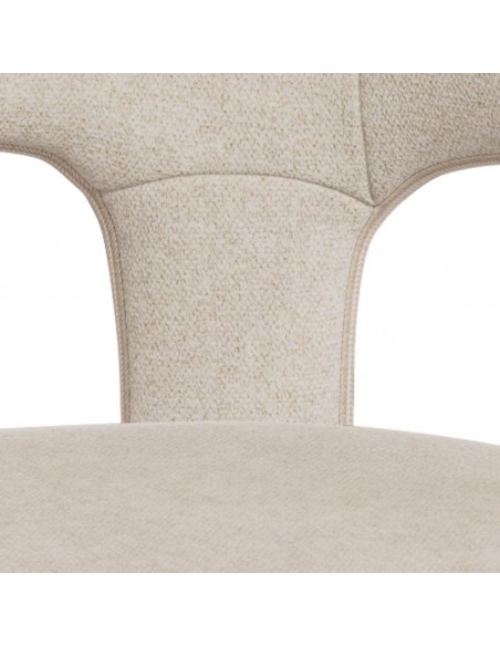 spisebordsstol armlæn stof tekstil beige spisebord stol moderne design nordisk dansk