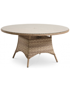 rundt havebord 150 havemøbler udendørsmøbler rattan polyrattan