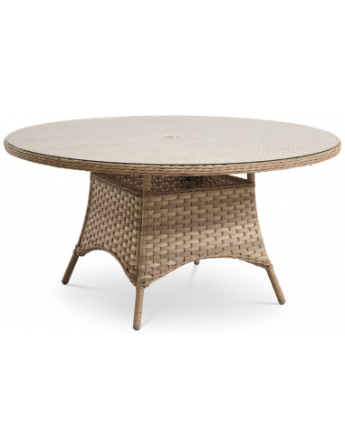 rundt havebord 150 havemøbler udendørsmøbler rattan polyrattan