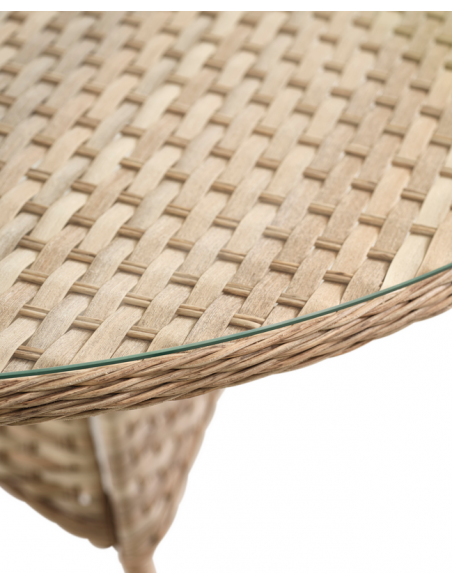 rundt havebord 150 havemøbler udendørsmøbler rattan polyrattan