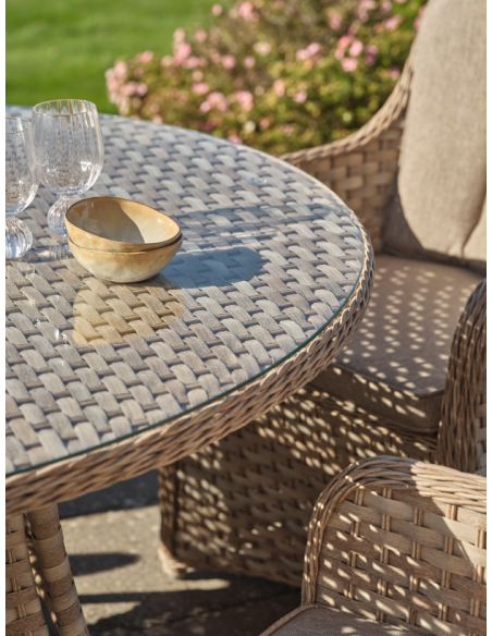 rundt havebord 150 havemøbler udendørsmøbler rattan polyrattan