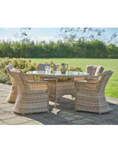 rundt havebord 150 havemøbler udendørsmøbler rattan polyrattan 2