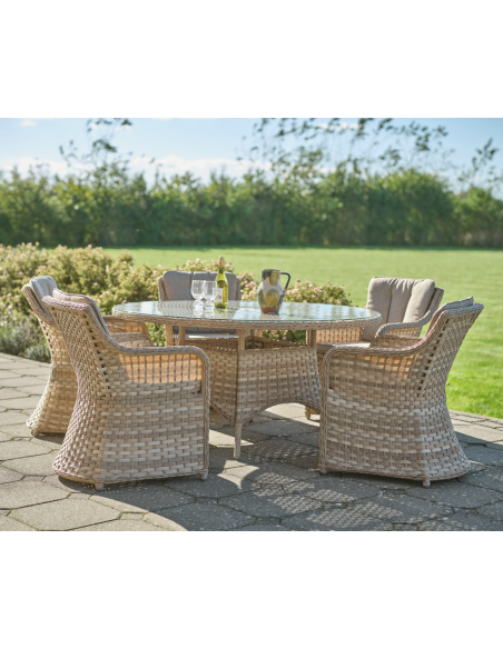 rundt havebord 150 havemøbler udendørsmøbler rattan polyrattan