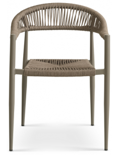 havestole med armlæn aluminium flet havemøbler spisebordsstole 2