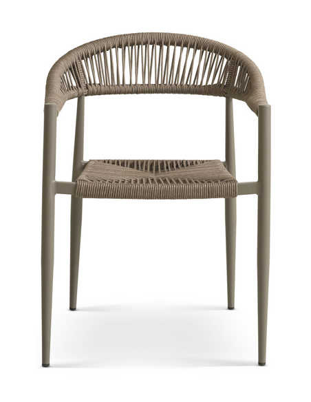 havestole med armlæn aluminium flet havemøbler spisebordsstole