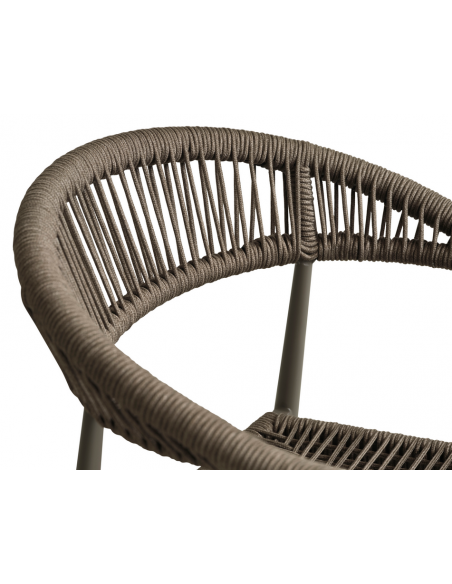 havestole med armlæn aluminium flet havemøbler spisebordsstole