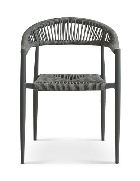 havestole med armlæn aluminium flet havemøbler spisebordsstole