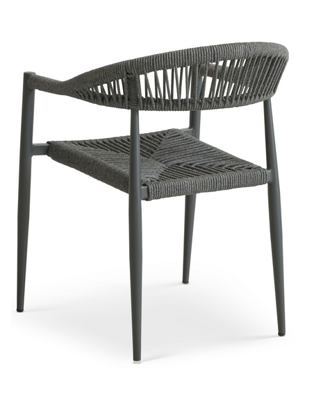 havestole med armlæn aluminium flet havemøbler spisebordsstole