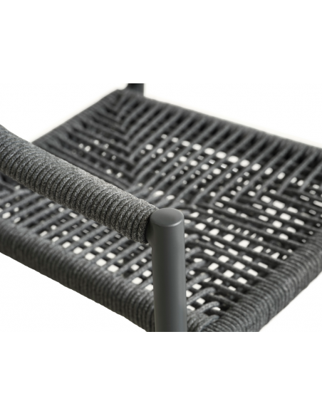 havestole med armlæn aluminium flet havemøbler spisebordsstole