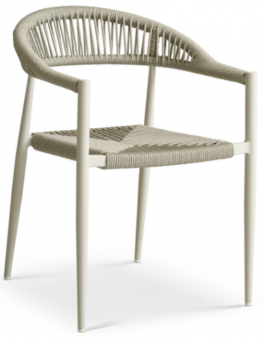 havestole med armlæn aluminium flet havemøbler spisebordsstole