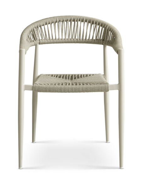 havestole med armlæn aluminium flet havemøbler spisebordsstole