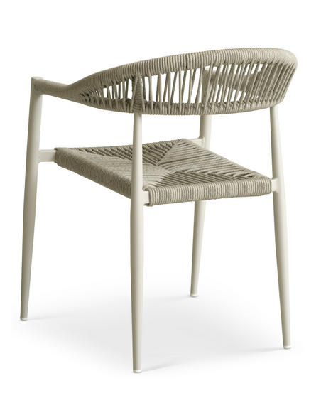 havestole med armlæn aluminium flet havemøbler spisebordsstole