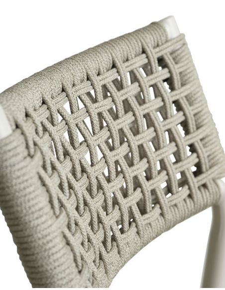 havestole med armlæn aluminium flet havemøbler spisebordsstole