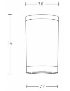 påbygningsspot spot udendørs påbygning loftlampe loft lamper havelamper led gu10 kystnære områder 2