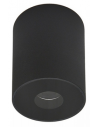 Påbygningsspot udendørs i aluminium og glas Ø6,3 cm 6W LED - Satineret sort
