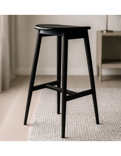 barstol sort træ moderne design køkken køkkenø 2