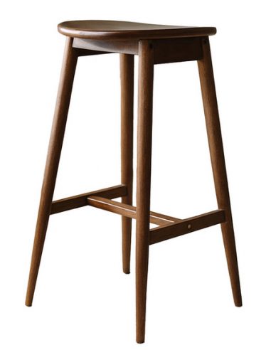 barstol brun træ moderne design køkken køkkenø