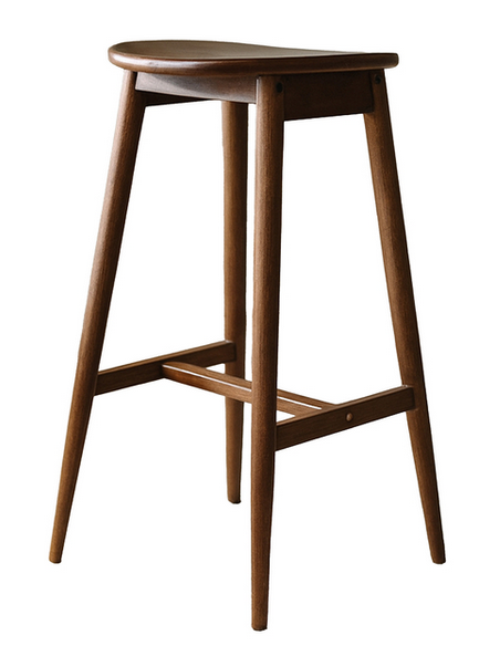 barstol brun træ moderne design køkken køkkenø