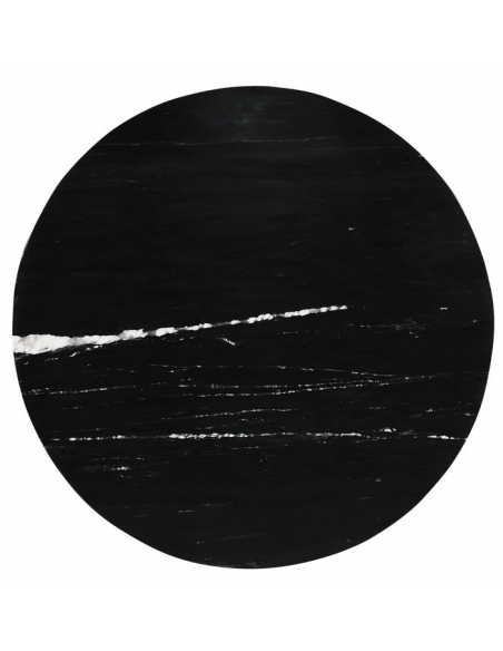 rundt sofabord marmor sort moderne design