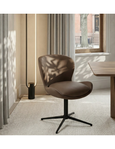 spisebordsstole drejefod drejefunktion ægte læder drej 2