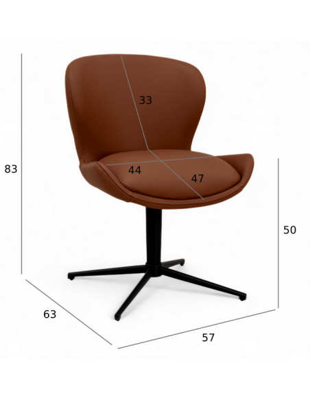 spisebordsstole drejefod drejefunktion ægte læder drej