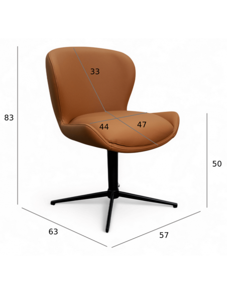 spisebordsstole drejefod drejefunktion ægte læder drej