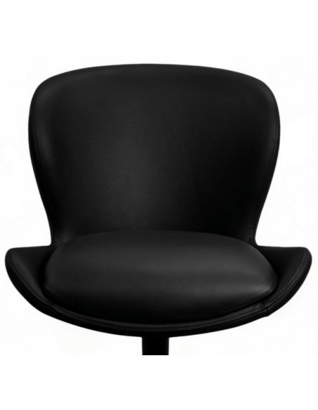 spisebordsstole drejefod drejefunktion ægte læder drej sort