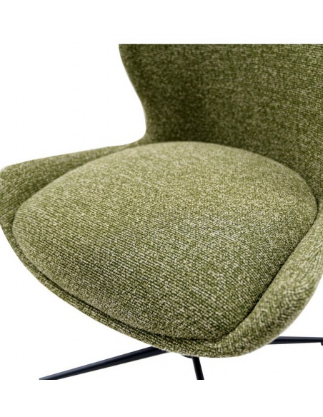 spisebordsstole drejefod drejefunktion stof drej grøn