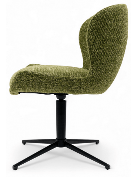 spisebordsstole drejefod drejefunktion stof drej grøn