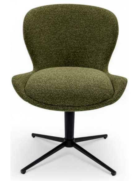 spisebordsstole drejefod drejefunktion stof drej grøn