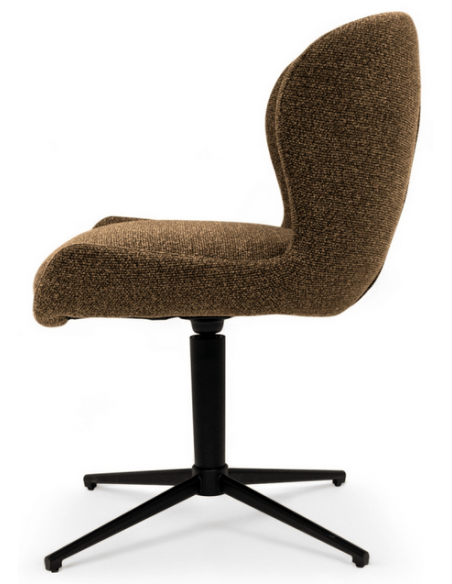 spisebordsstole drejefod drejefunktion stof drej brun