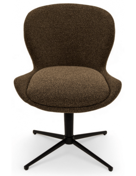 spisebordsstole drejefod drejefunktion stof drej brun