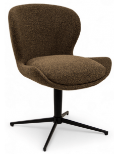 spisebordsstole drejefod drejefunktion stof drej brun