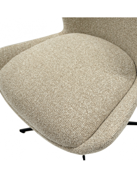 spisebordsstole drejefod drejefunktion stof drej beige