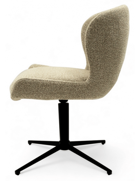 spisebordsstole drejefod drejefunktion stof drej beige