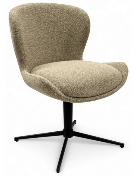 spisebordsstole drejefod drejefunktion stof drej beige