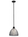 HAMPSTEAD Loftlampe i stål og glas Ø25,4 cm 1 x E27 - Sort/Røget