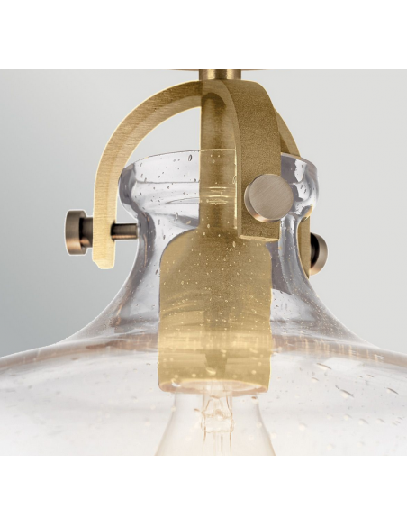 loftlampe pendellampe glas messing spisebord moderne design køkken stue