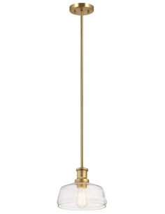 loftlampe pendellampe glas messing spisebord moderne design køkken stue