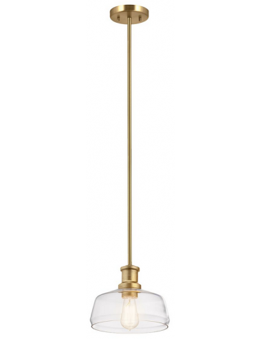 loftlampe pendellampe glas messing spisebord moderne design køkken stue