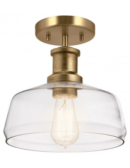 loftlampe pendellampe glas messing spisebord moderne design køkken stue