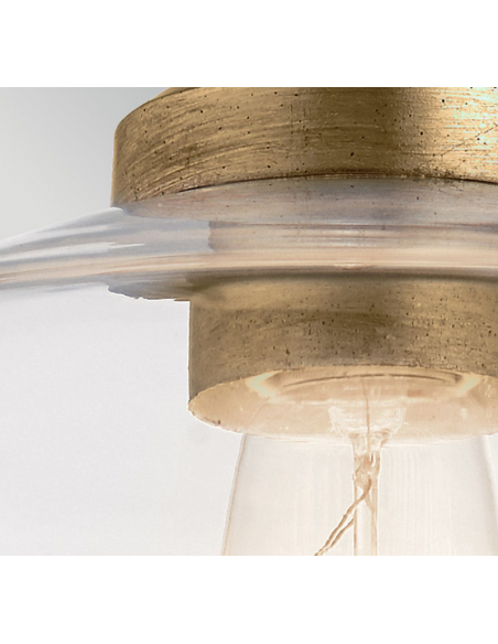 loftlampe pendellampe glas messing spisebord moderne design køkken stue