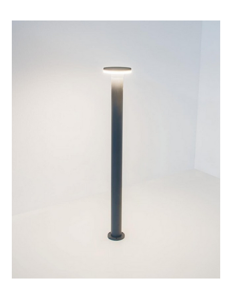 Bedlampe led udendørslamper moderne design stående grå lav havelamper