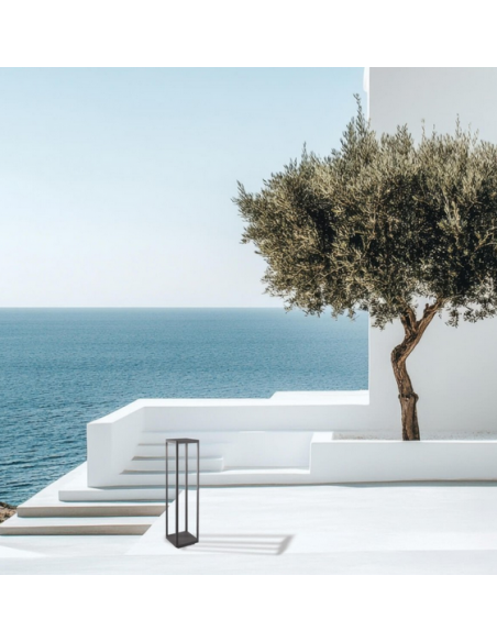 Bedlampe led udendørslamper moderne design stående grå lav havelamper