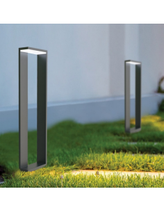 Bedlampe led udendørslamper moderne design stående grå lav havelamper 2